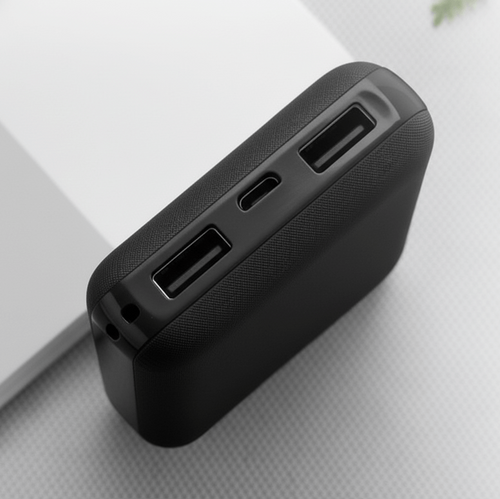 Close-up of the ports on the BergHeat power bank